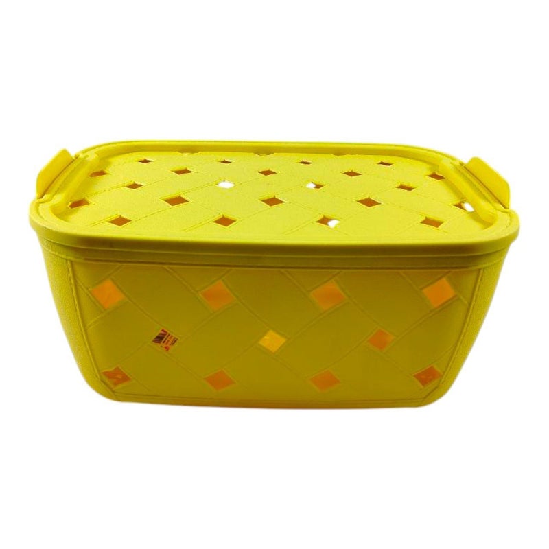 خورشيد للبلاستيك سبت نيللي بالغطاء من خورشيد بلاست للبلاستيك - أصفر - Image 1